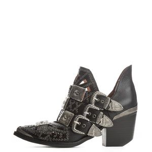 Jeffrey Campbell Black Wycliff Boots Booties